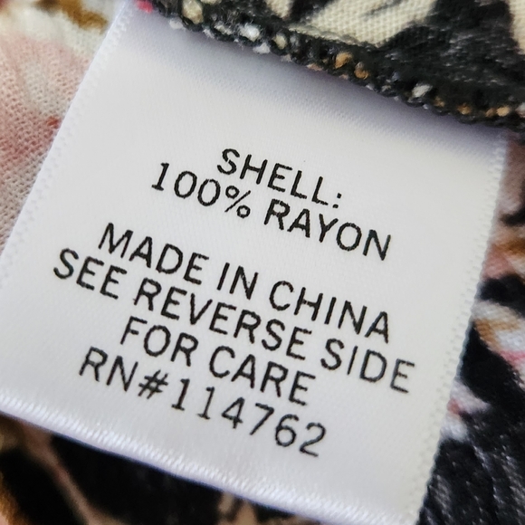 Black pink green floral maxi ruffle off shoulder dress Lace & Mesh Modcloth XXS - Picture 10 of 10